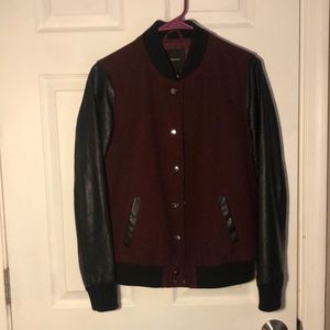 Forever 21 Partially leather jacket
